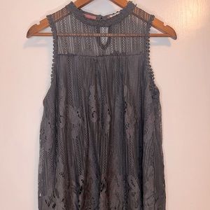 High Neck Lace Blouse